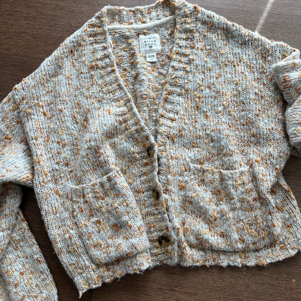 Billabong confetti cardigan